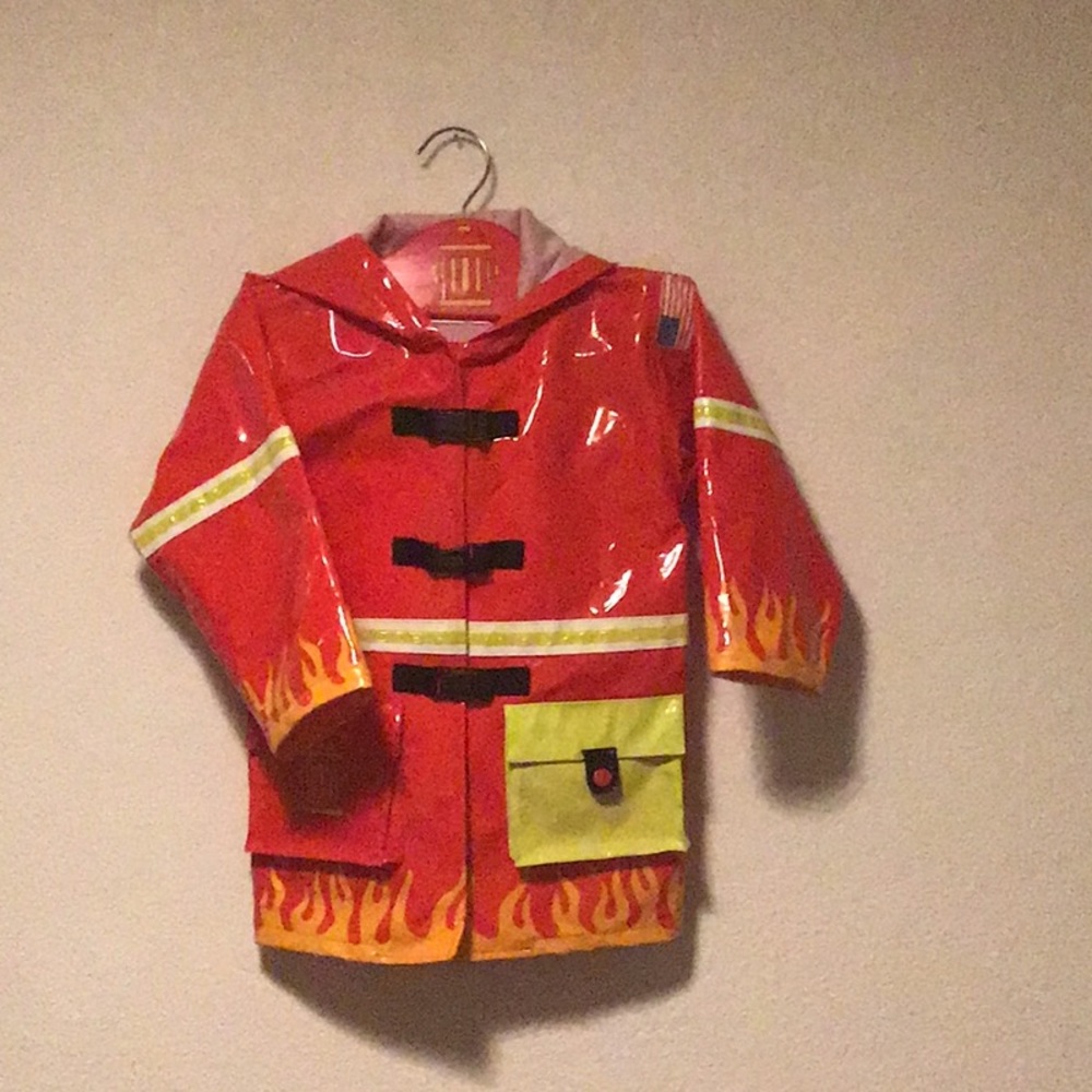 Kidorable firefighter raincoat original hanger